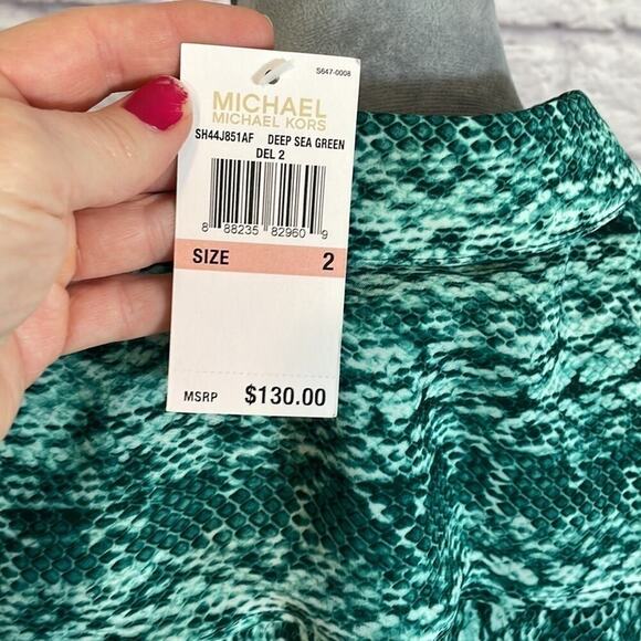 NWT Michael Kors snakeskin print blouse - Picture 2 of 7